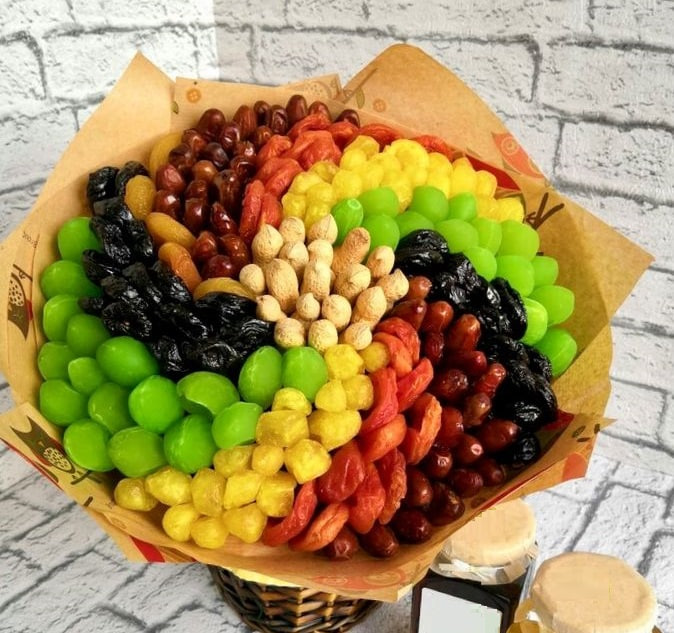 Букет із сухофруктів Веселка - Зображення 2