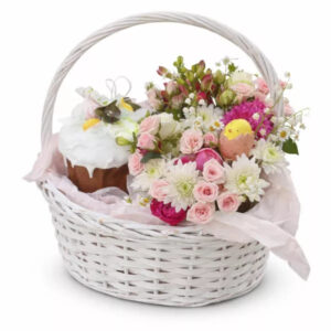 Подарунковий кошик Квітковий Великдень